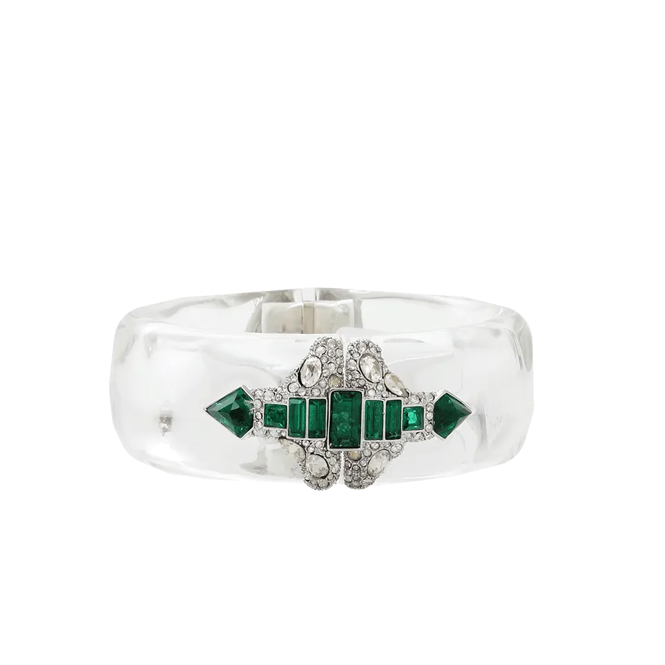 Crystal Deco Emerald Stacked Bracelet