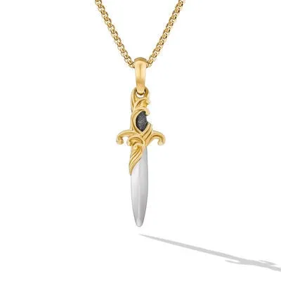 David Yurman 31mm Waves Dagger Pendant
