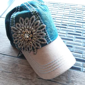 Denim Bling Cap