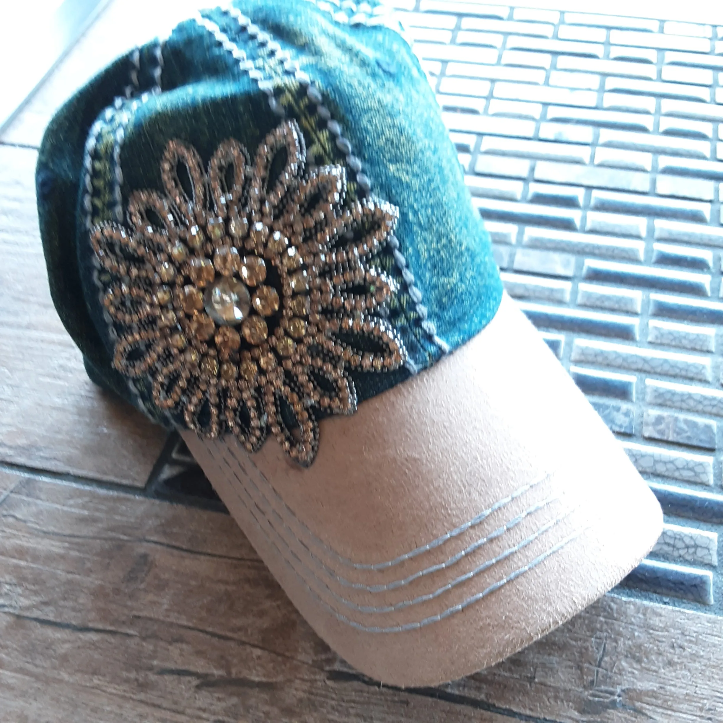 Denim Bling Cap
