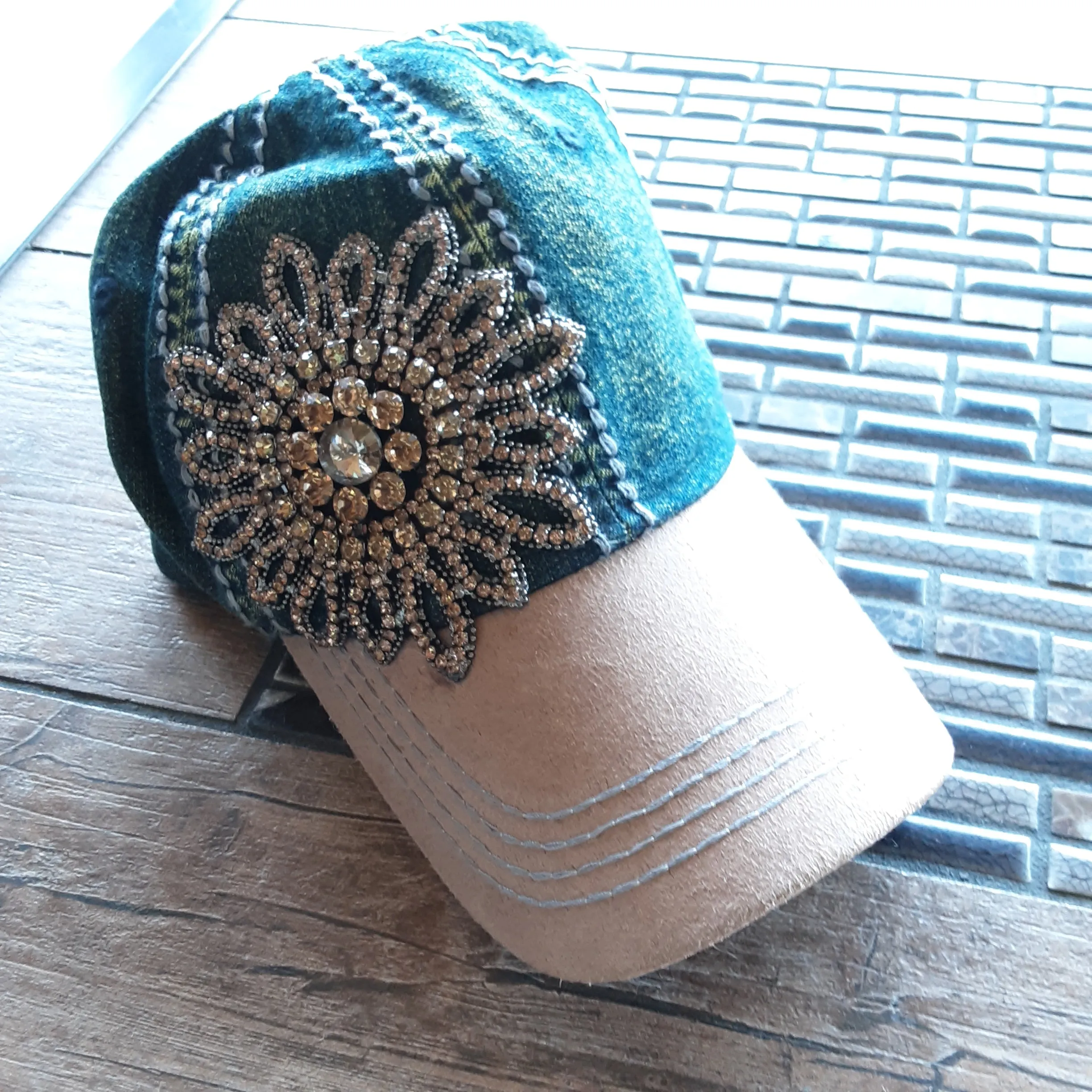 Denim Bling Cap