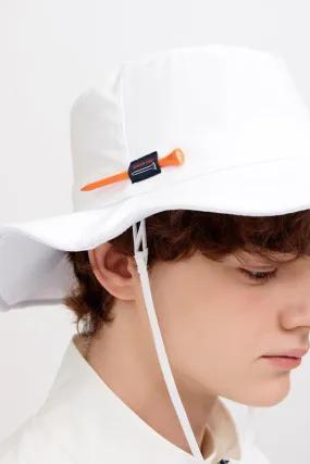 DF Ivory LOGOEmbroidery Bucket Hat (DXHE2E312IV)