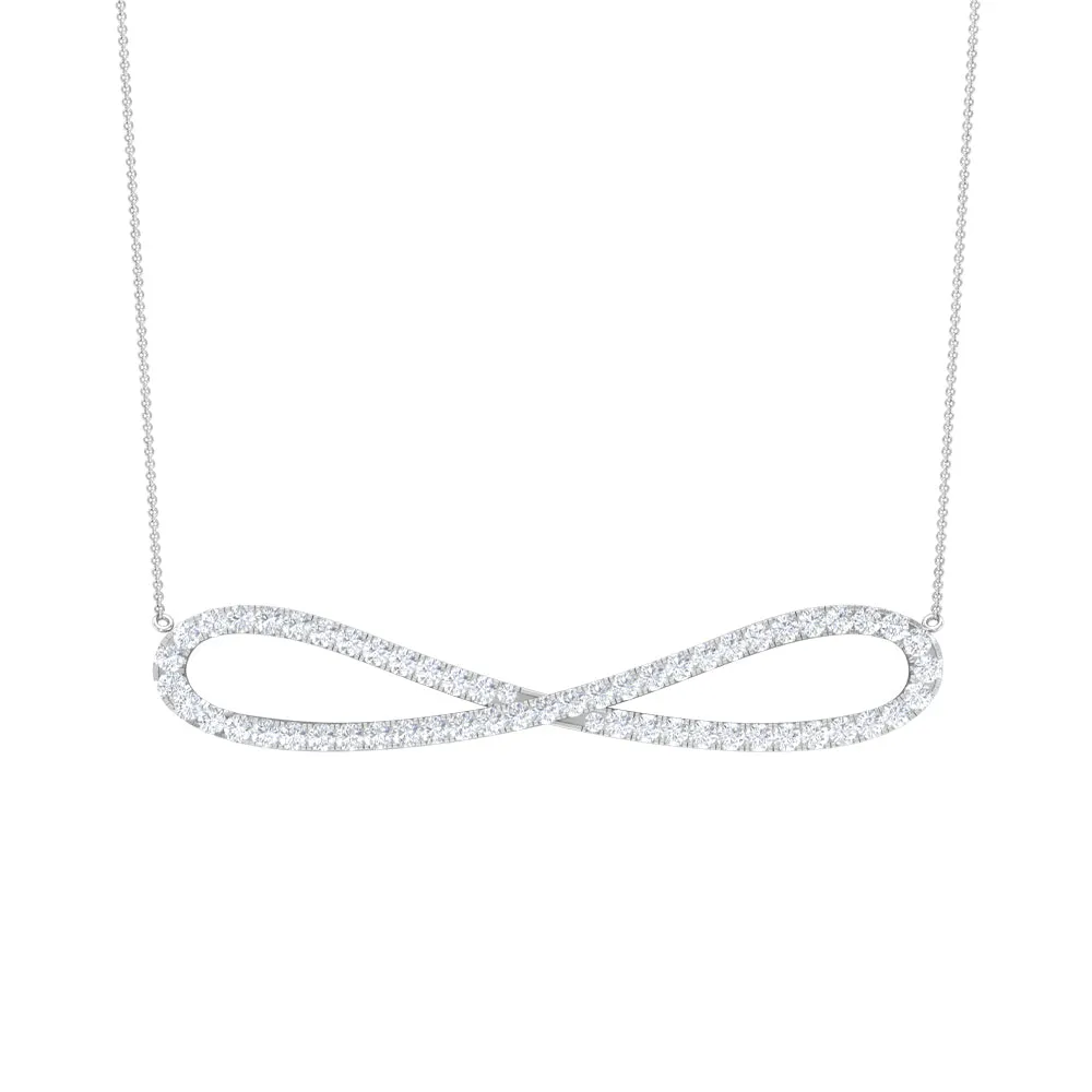 Diamond Infinity Pendant Necklace For Women