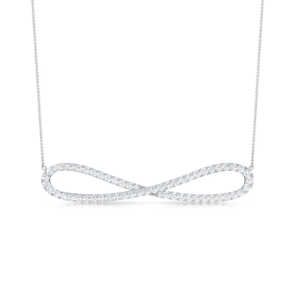 Diamond Infinity Pendant Necklace For Women