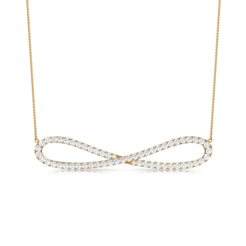 Diamond Infinity Pendant Necklace For Women