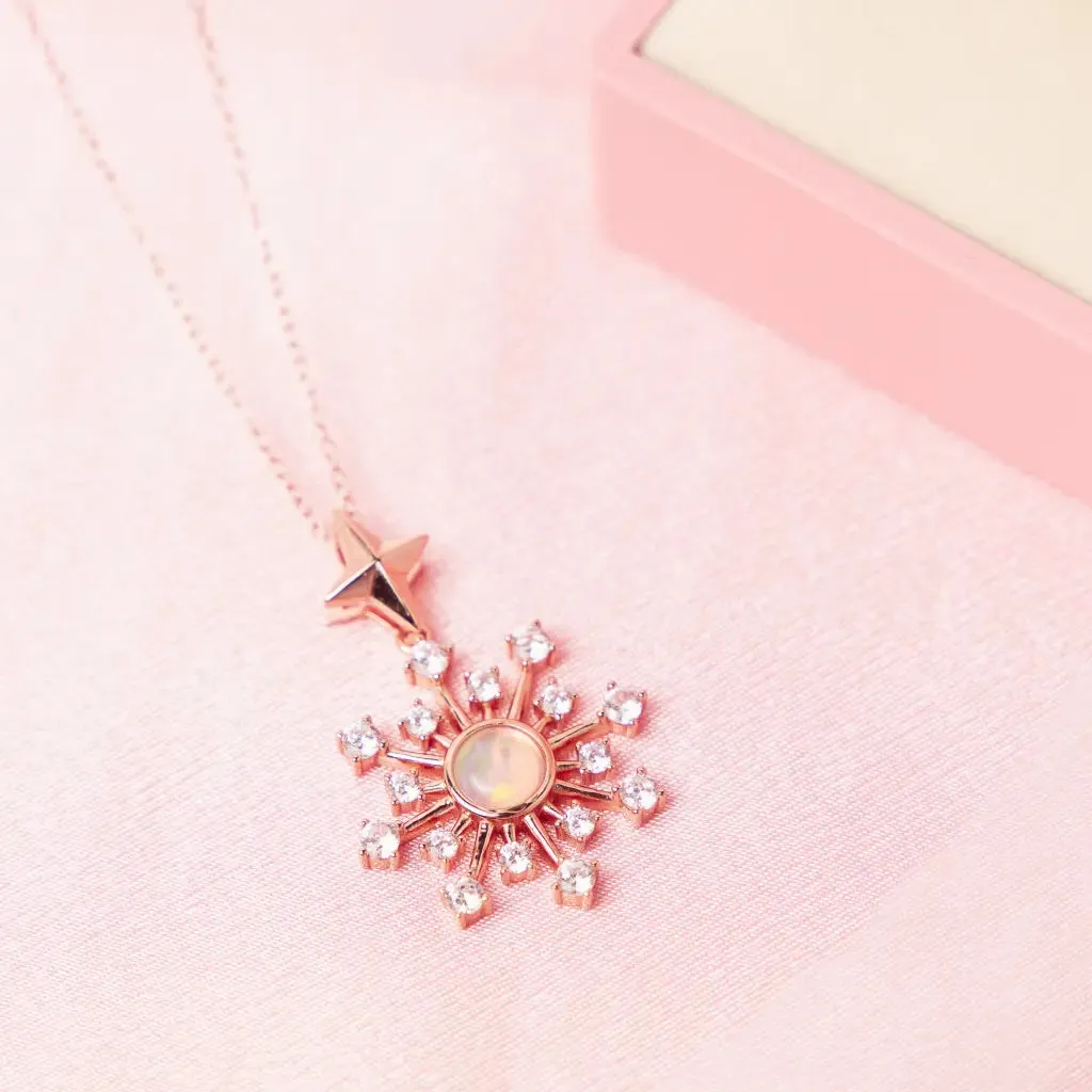 Ella Moonstone Burst Pendant