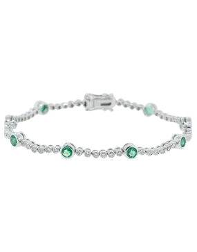 Emerald and Diamond Bracelet
