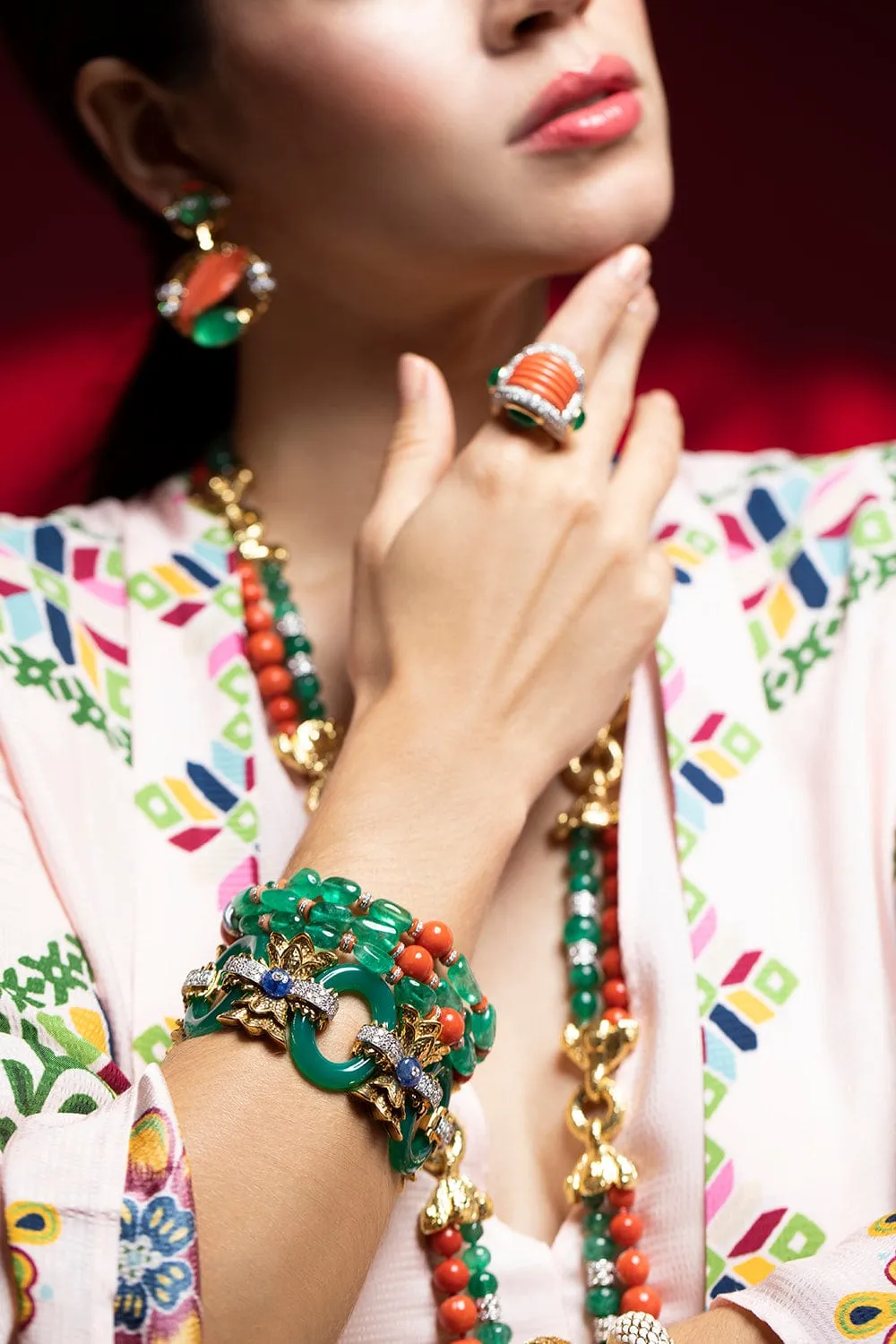 Emerald Bead Bracelet