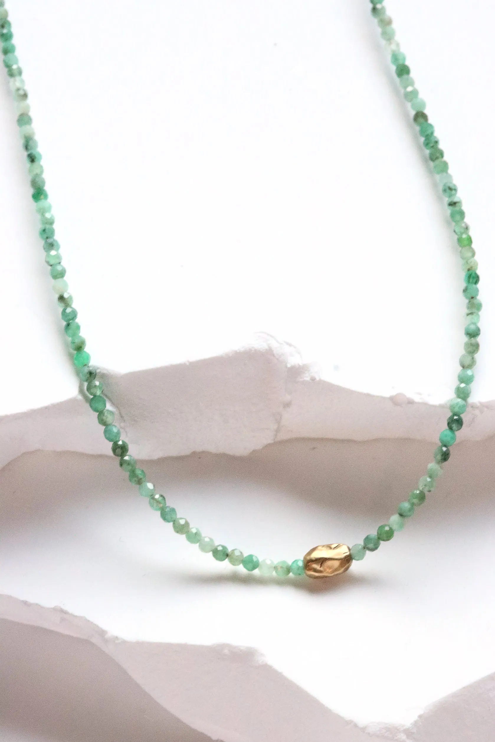 Emerald Stratus Wrap Bracelet
