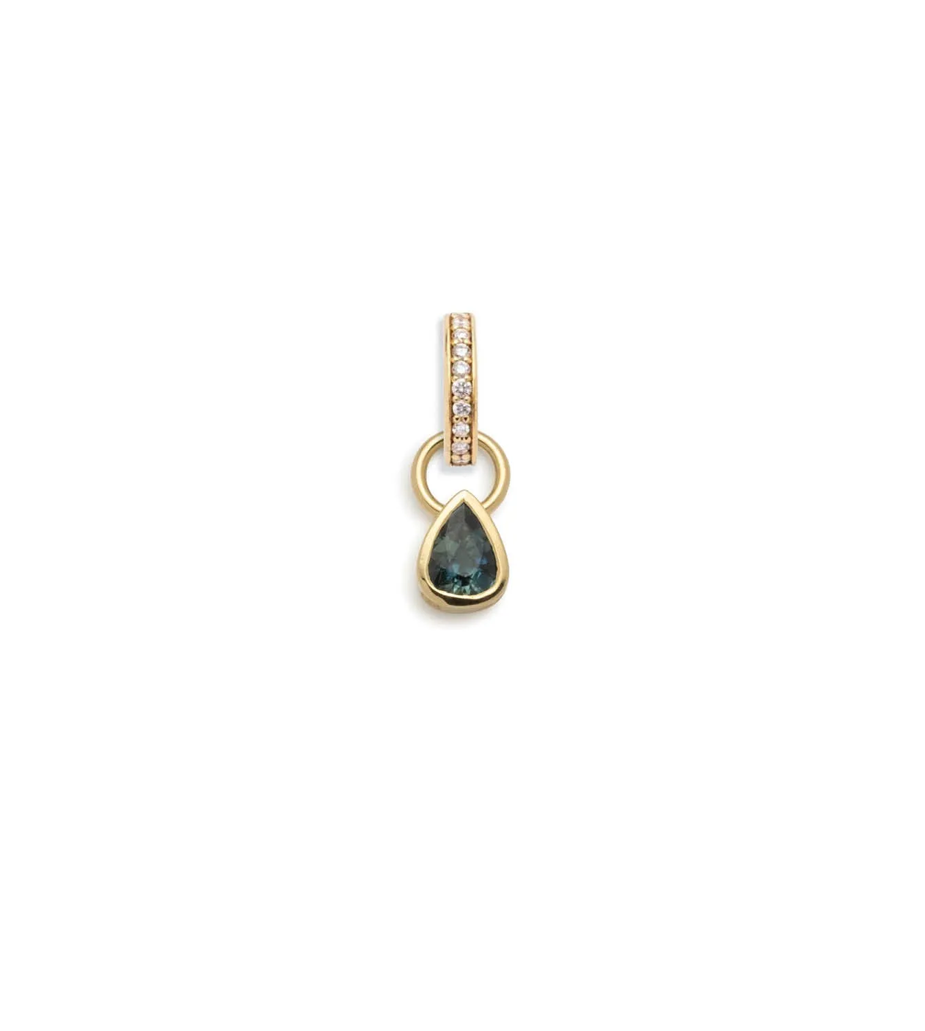 Forever & Always a Pair - Love : 0.45ct Gemstone Pear Pendant with Annex Link