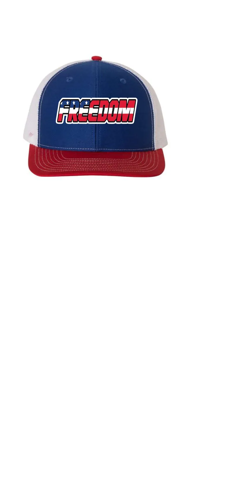 FREEDOM STARS STRIPES RICHARDSON EMBROIDERED HAT RED/ROYAL/WHITE