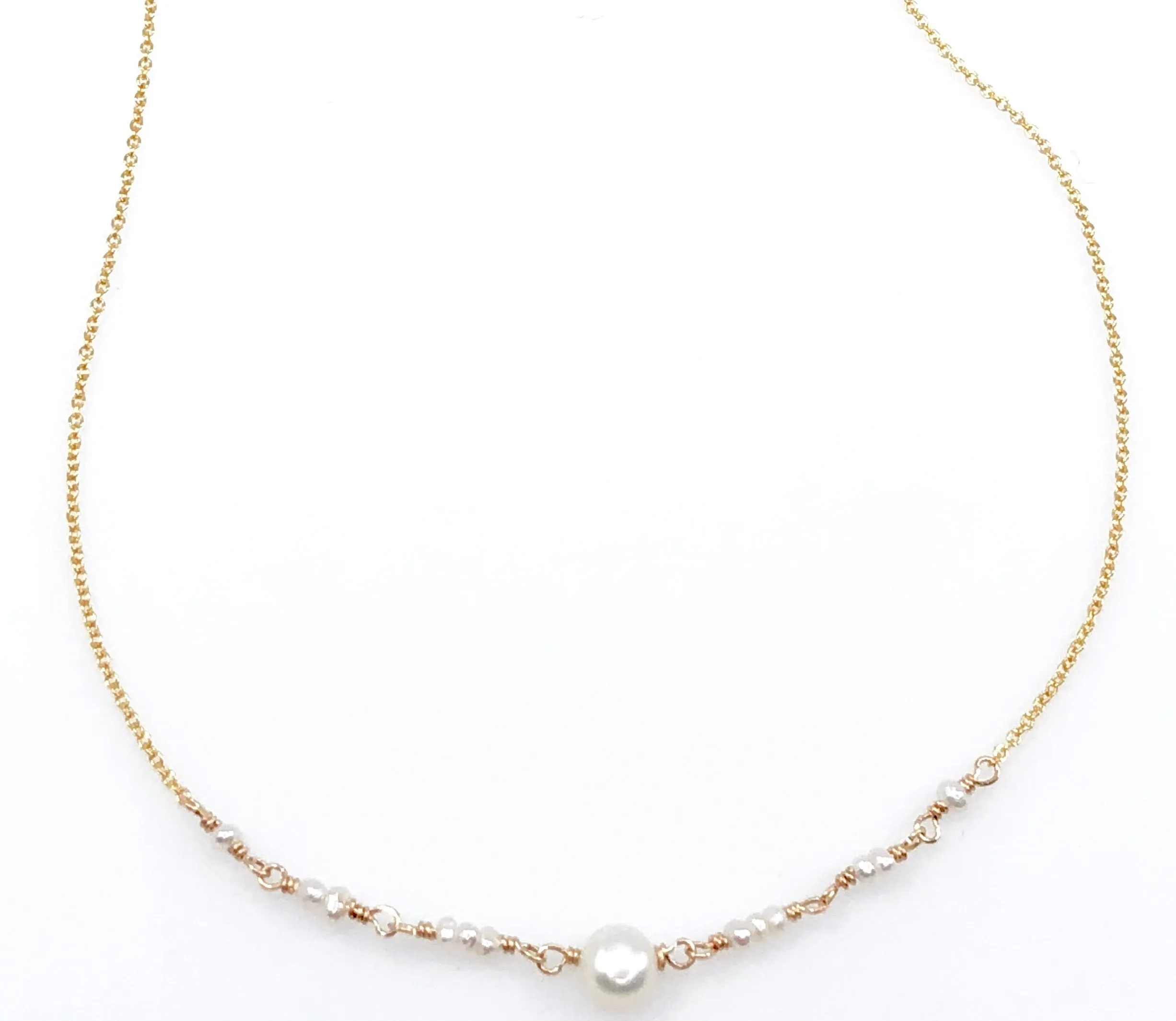 Freshwater Pearl Ballerina Necklace