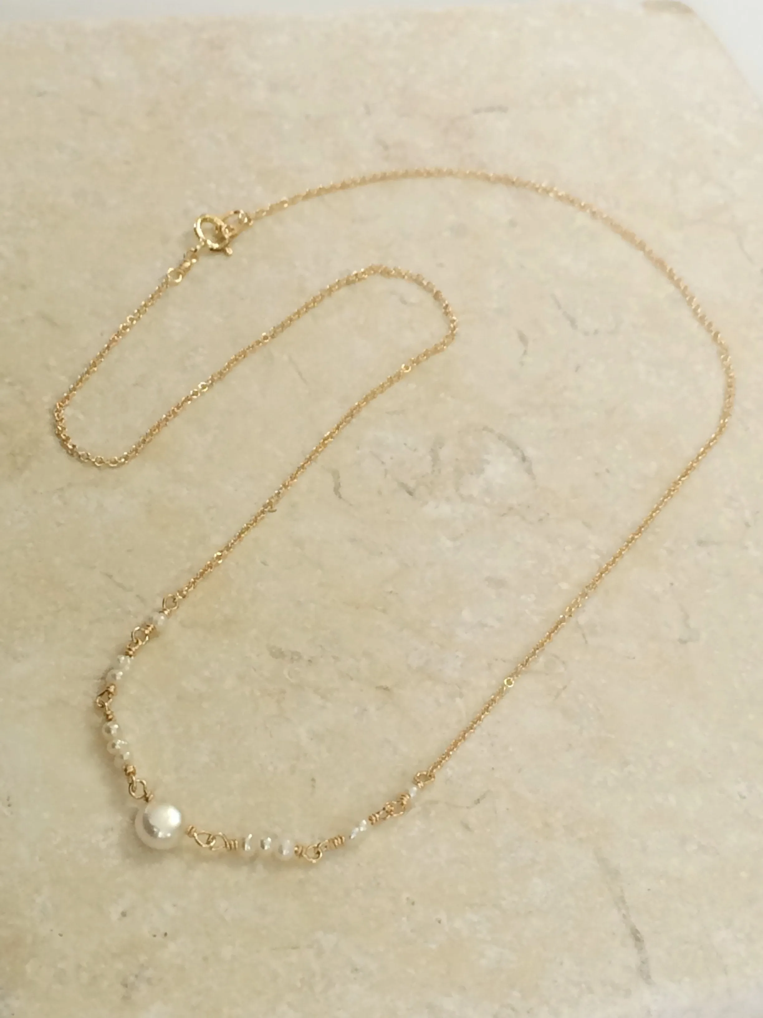 Freshwater Pearl Ballerina Necklace