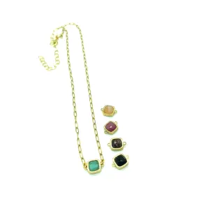 Gem Cube Necklace