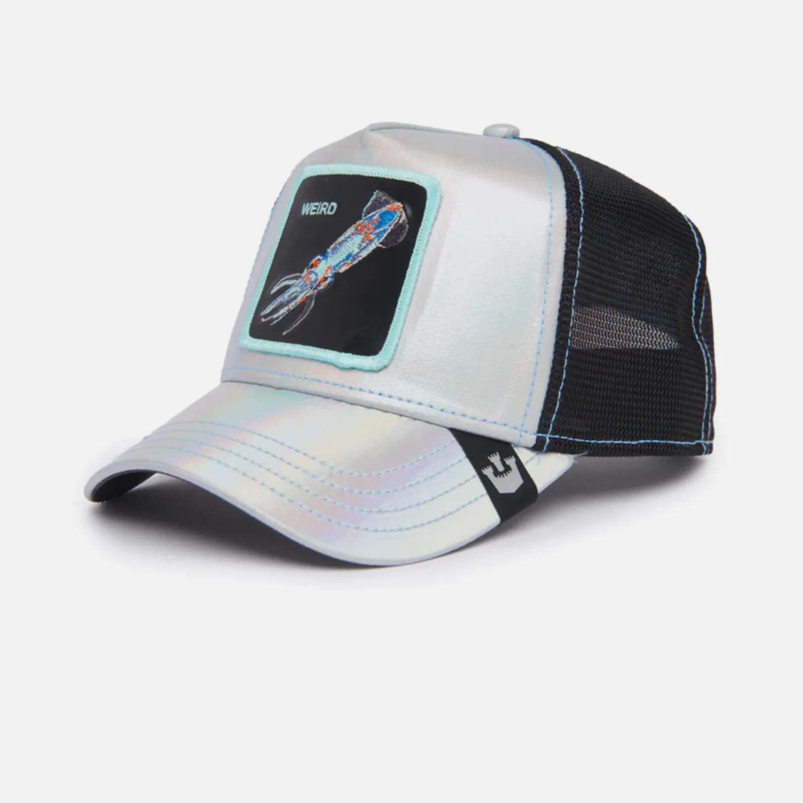 Goorin Bros Go Way Out There {Weird} Trucker Hat (Silver)