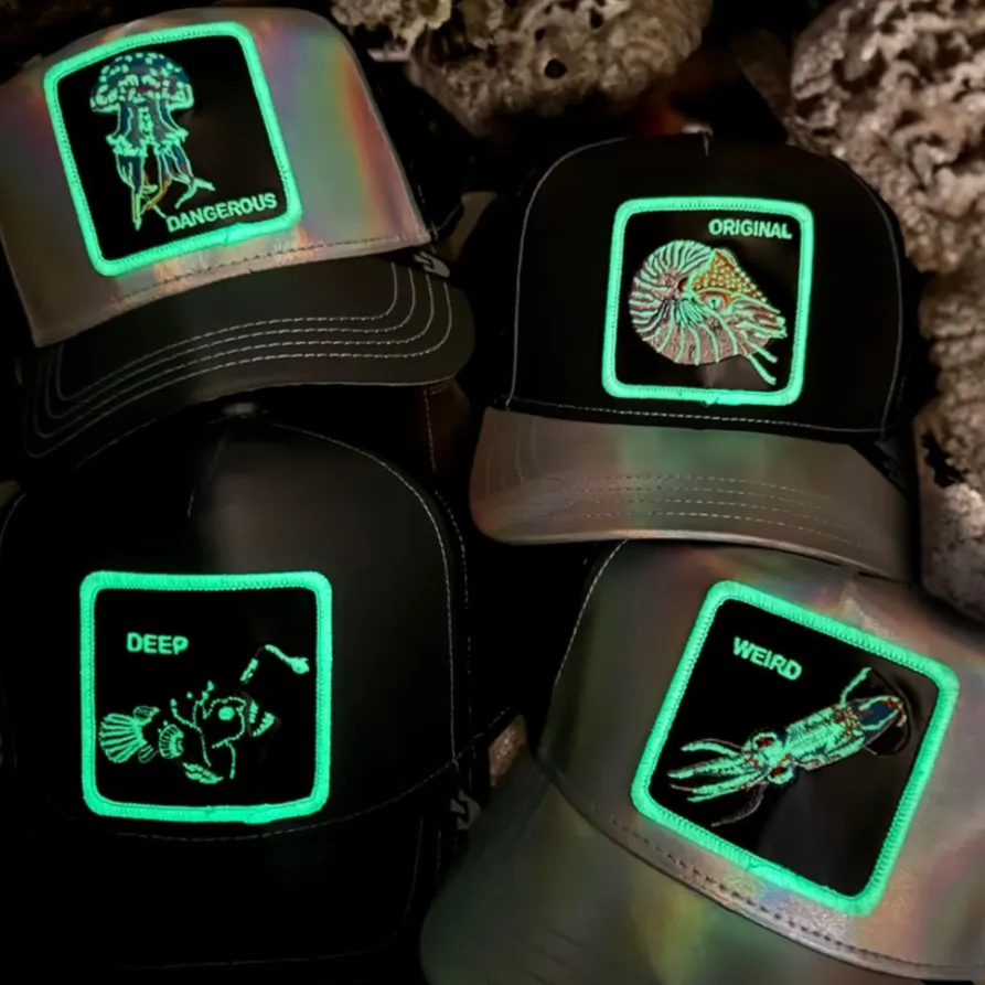 Goorin Bros Go Way Out There {Weird} Trucker Hat (Silver)
