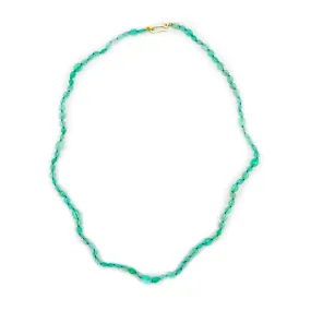Green Opal Pebble Necklace