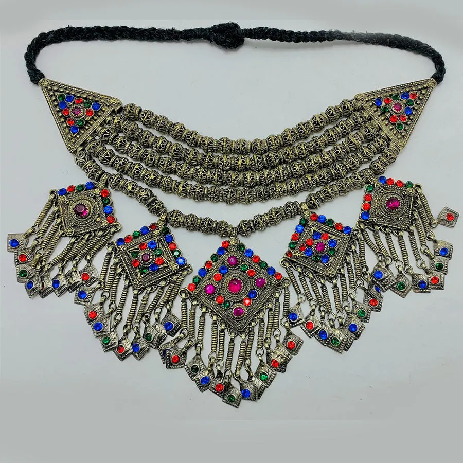 Handmade Multilayers Beaded Chain Necklace