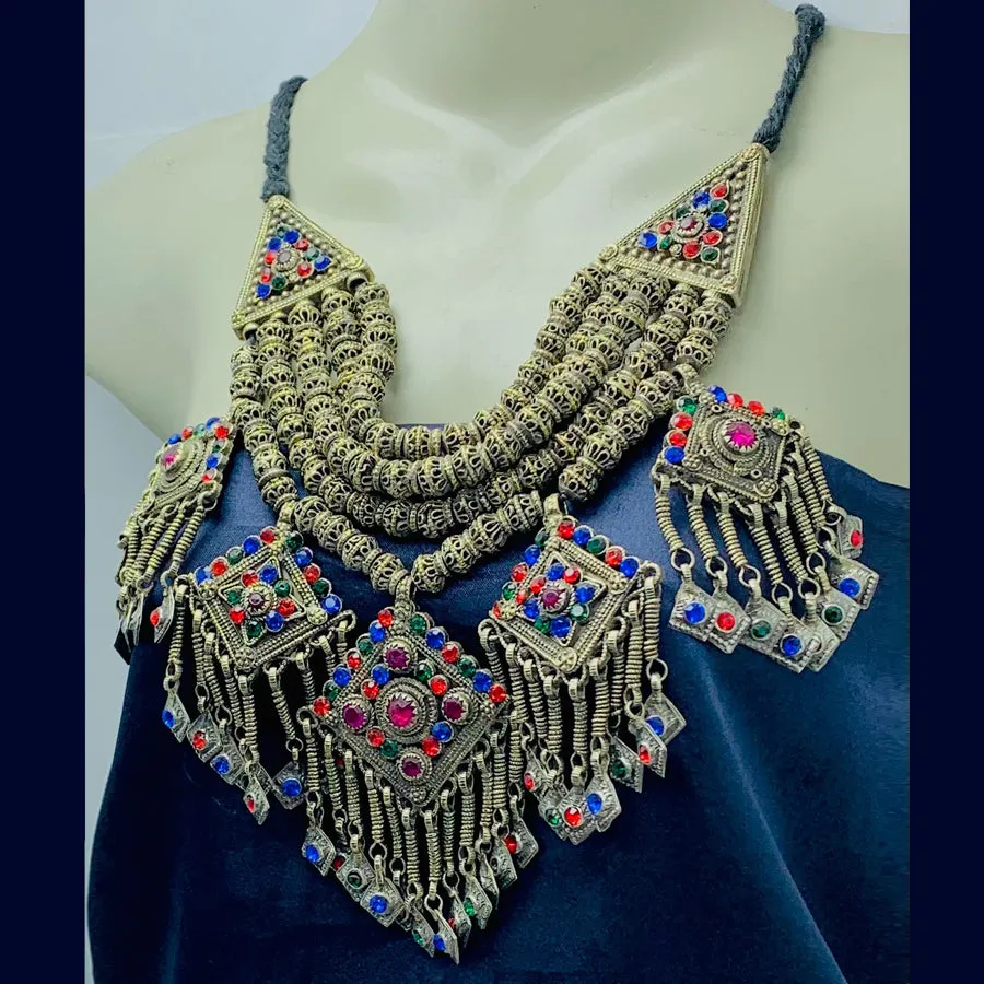 Handmade Multilayers Beaded Chain Necklace