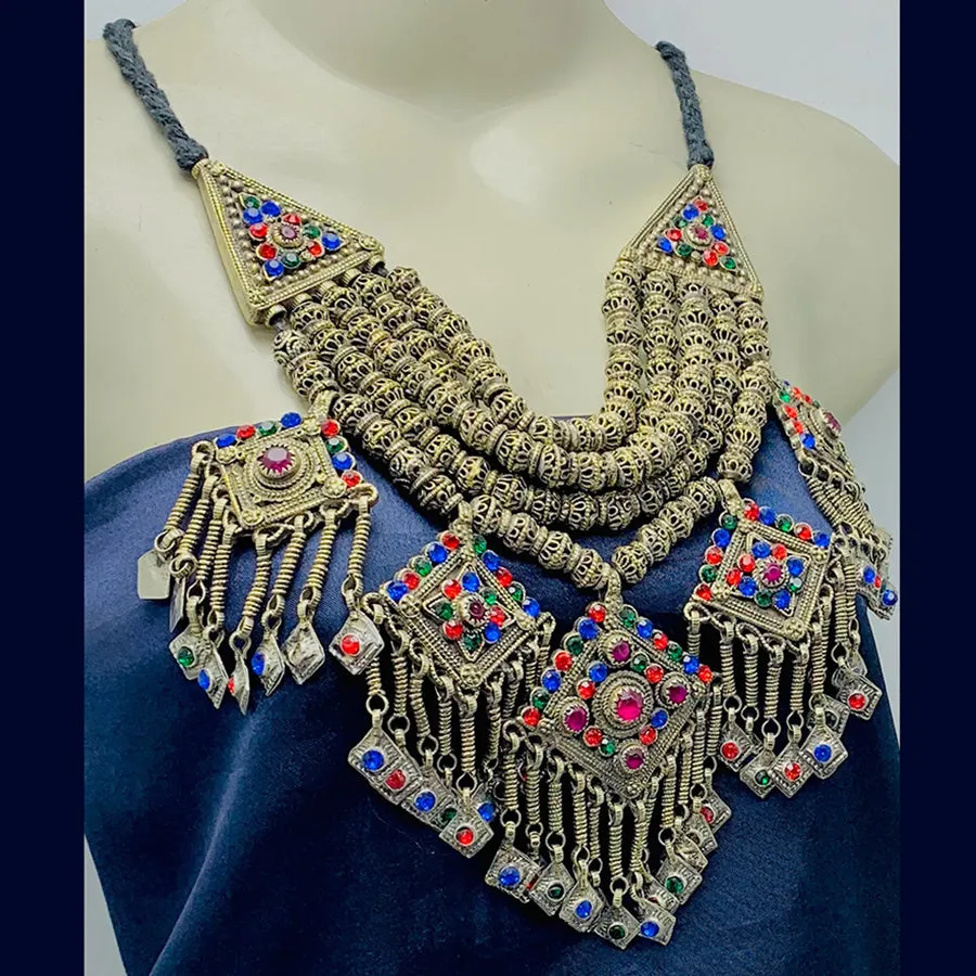 Handmade Multilayers Beaded Chain Necklace