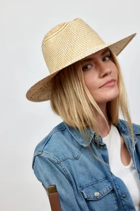 Hat Attack Luxe Novelty Packable Hat - Ivory/Tan