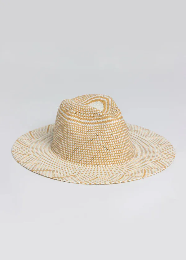 Hat Attack Luxe Novelty Packable Hat - Ivory/Tan