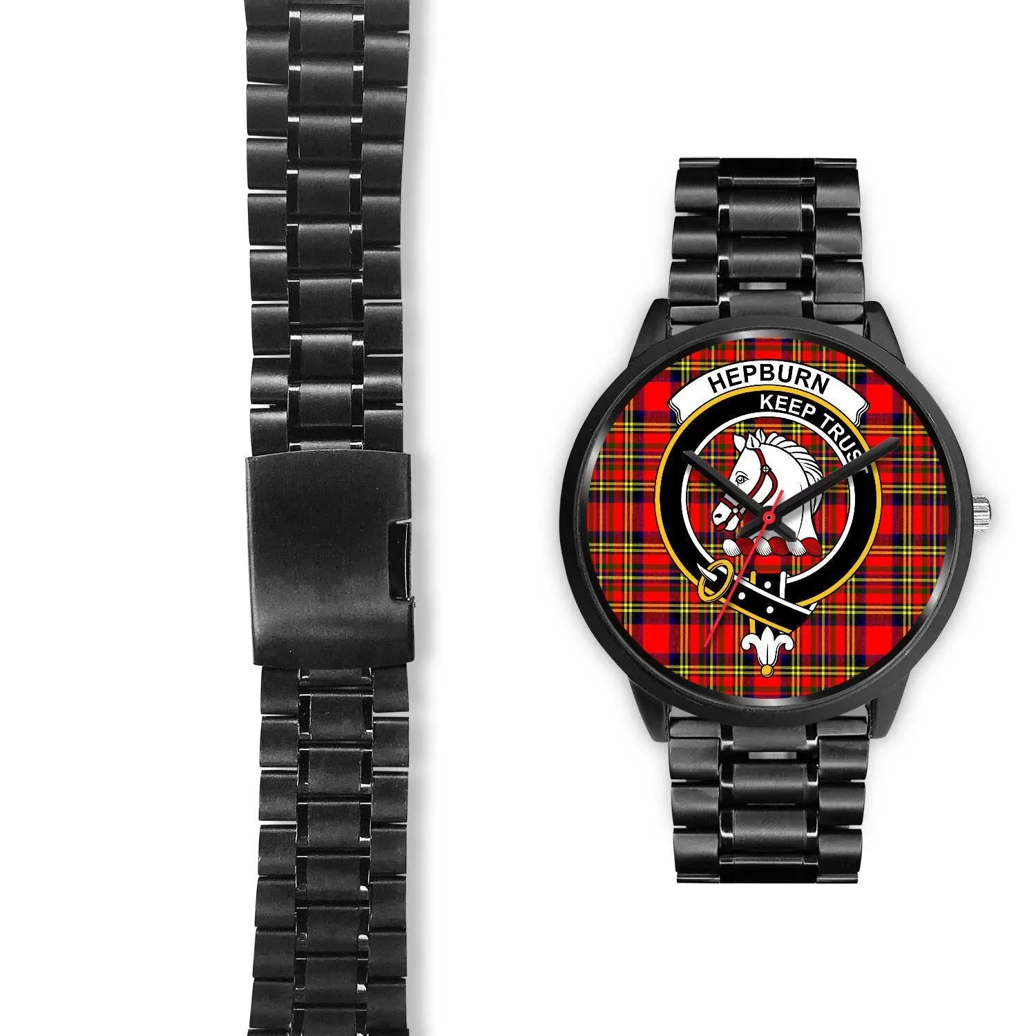 Hepburn Clan Badge Tartan Black Watch