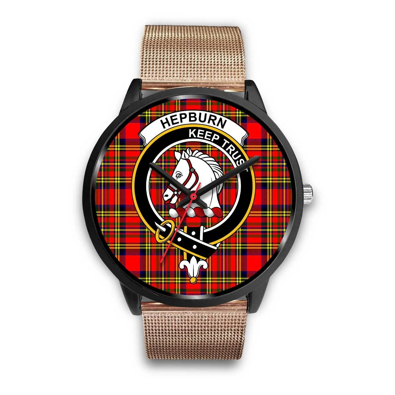 Hepburn Clan Badge Tartan Black Watch