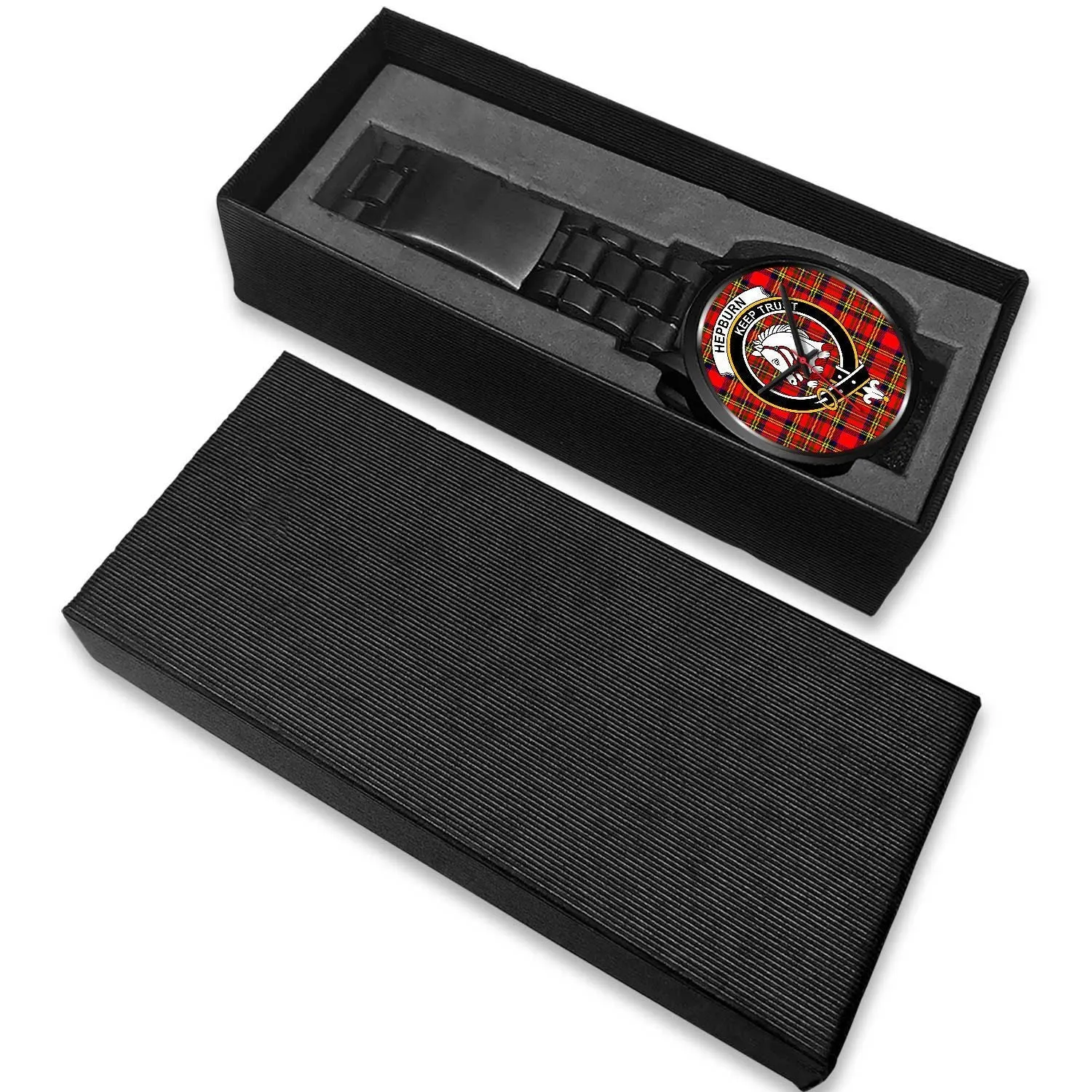 Hepburn Clan Badge Tartan Black Watch