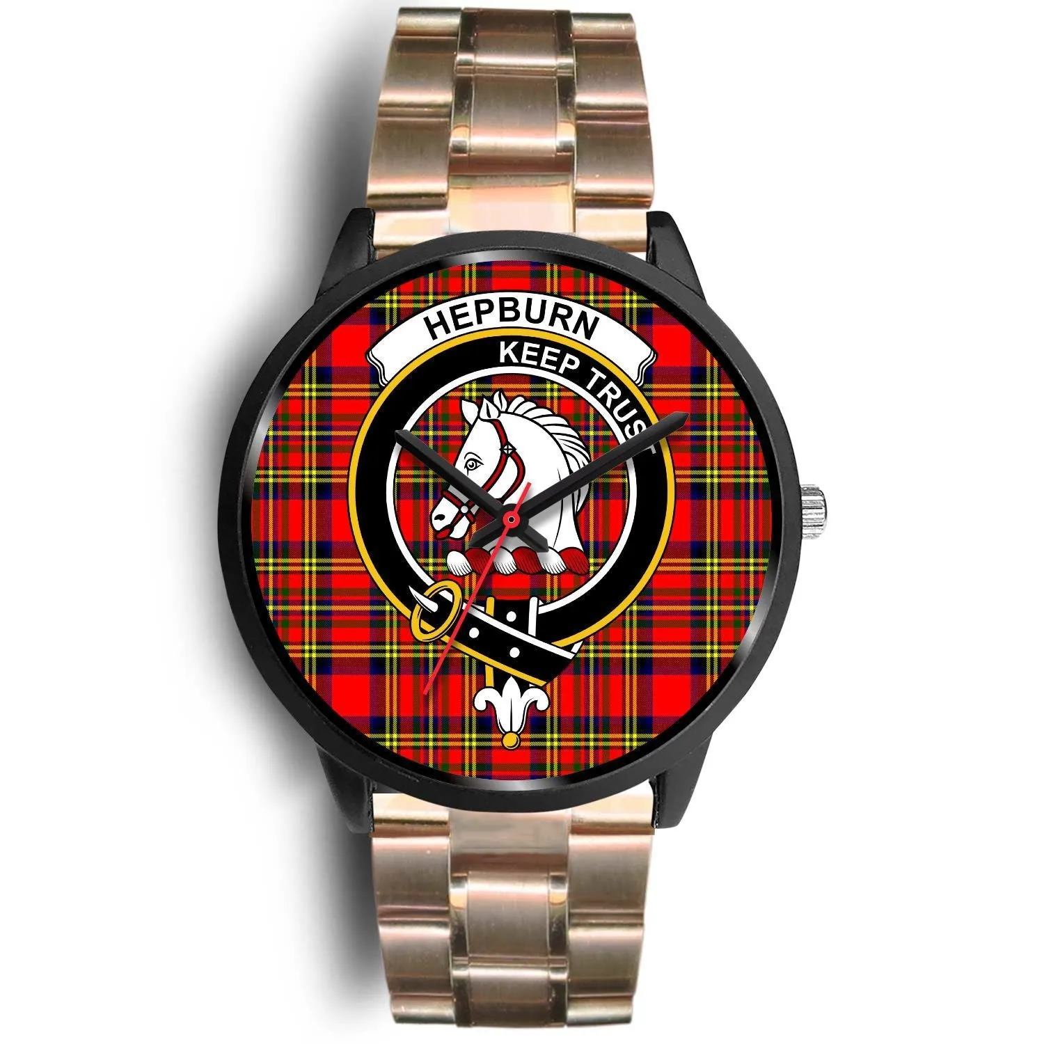 Hepburn Clan Badge Tartan Black Watch