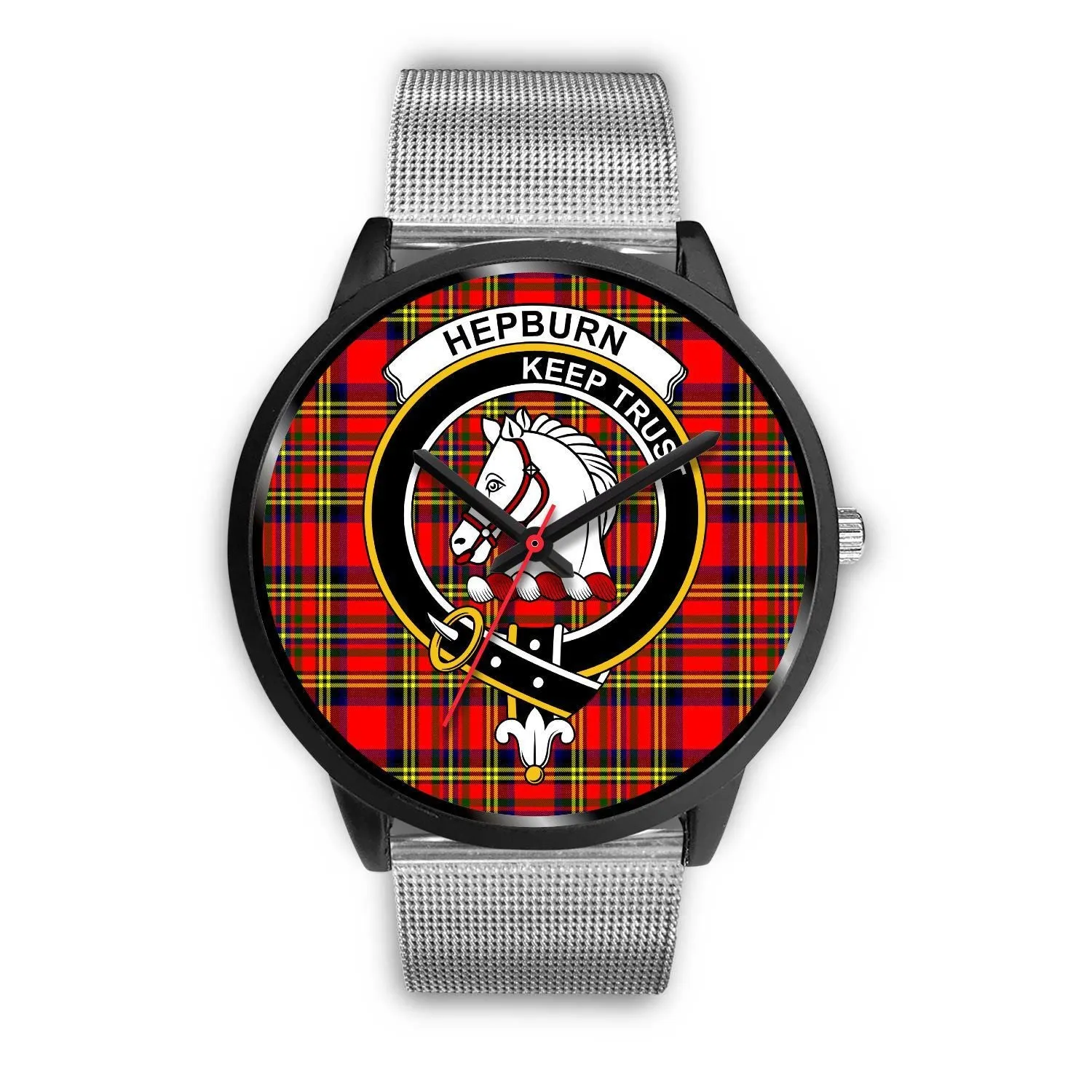Hepburn Clan Badge Tartan Black Watch