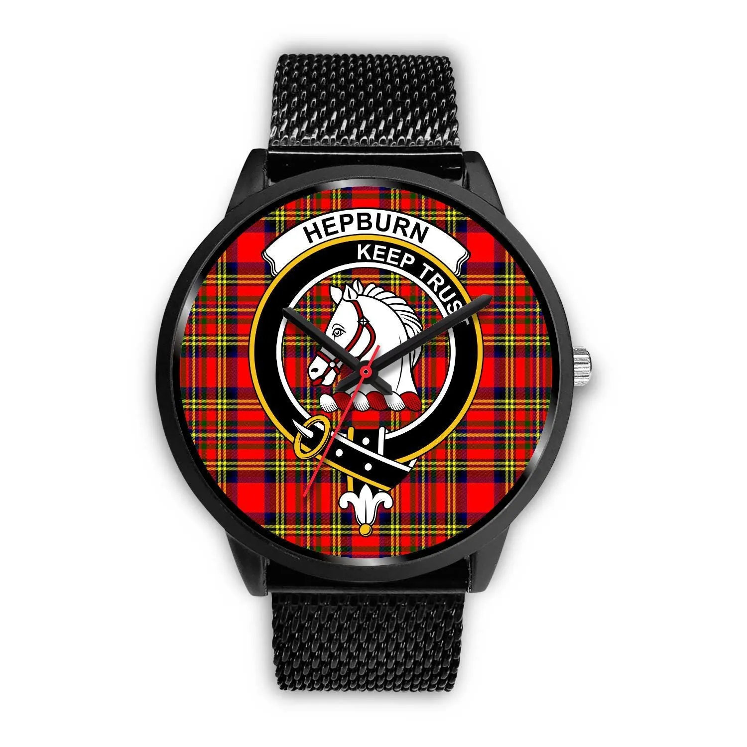 Hepburn Clan Badge Tartan Black Watch