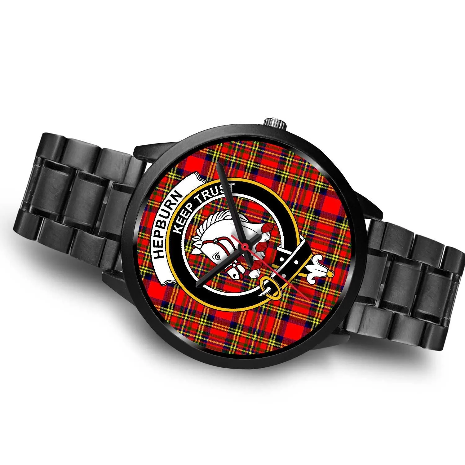 Hepburn Clan Badge Tartan Black Watch