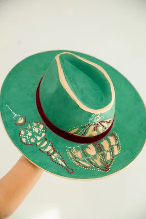 HOLLY JOLLY GREEN RANCHER HAT
