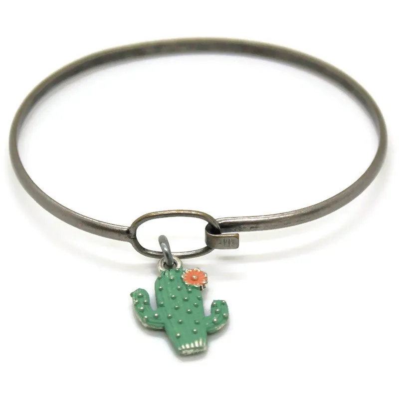 Hook Style Silver Charm Bracelet Blank