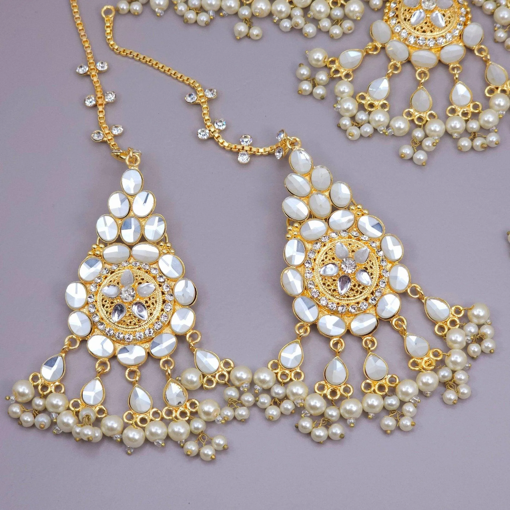 Hoor Faux Kundan Choker Necklace Set
