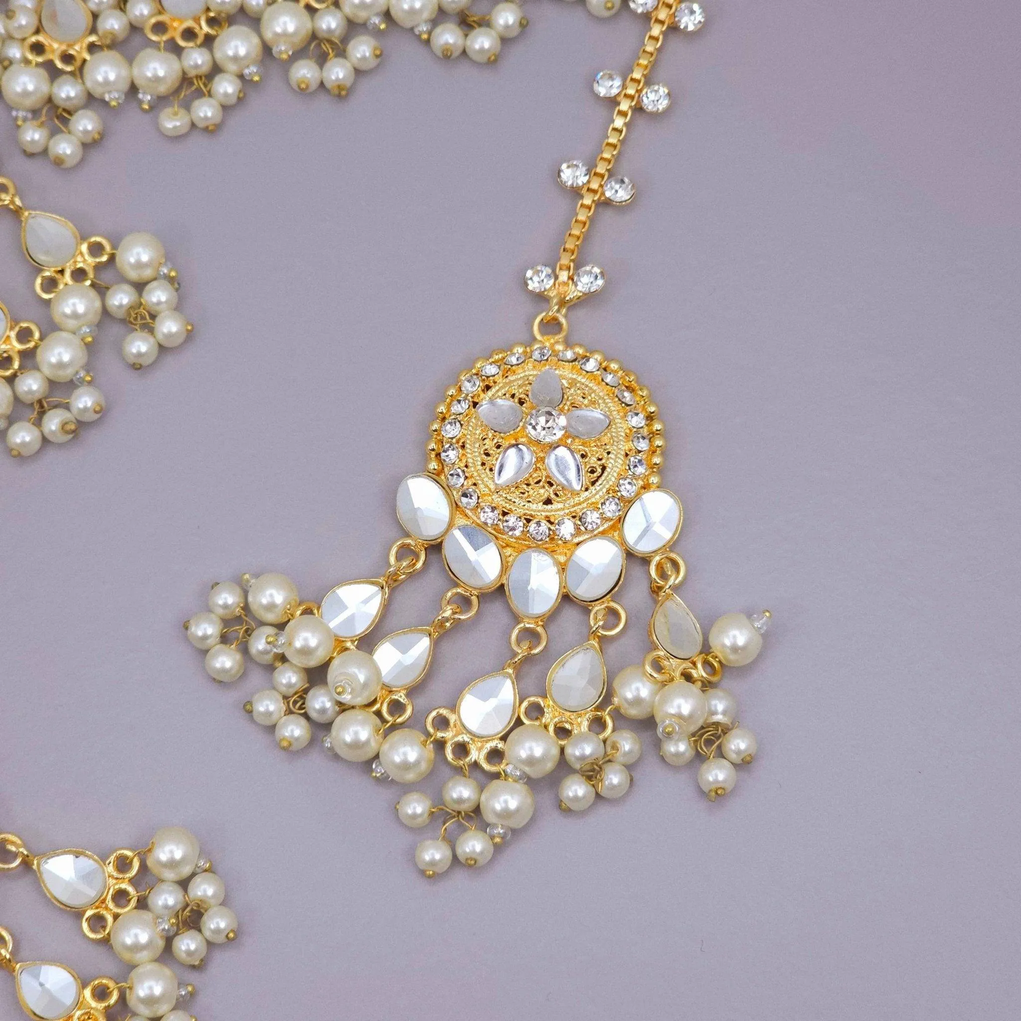 Hoor Faux Kundan Choker Necklace Set