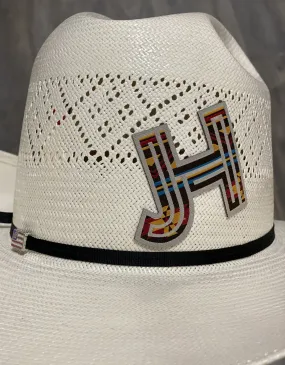 Jobes Hats - patch/sticker Jumbo Aztec grey/red/blue