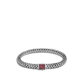 John Hardy Emerald Reversible Classic Chain Bracelet