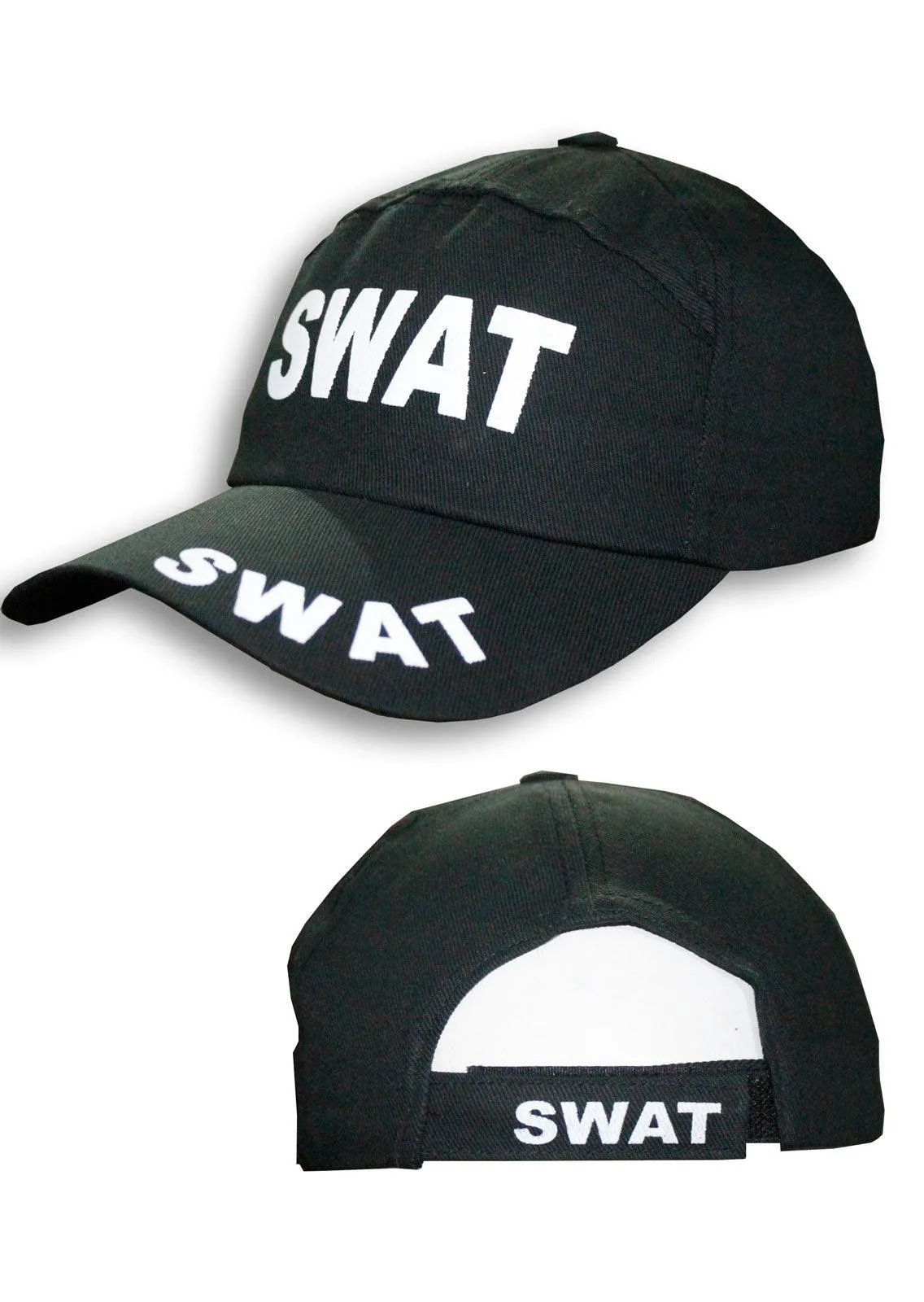 Kids SWAT Hat Black Military Combat Adjustable Cotton Baseball Cap with Sun Visor