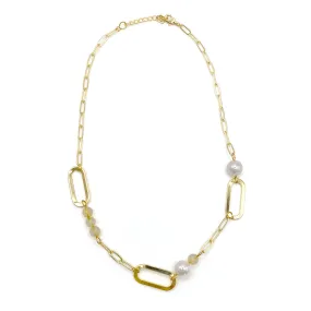 Linked Gemstone Necklace
