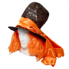Mad Hatter Hat with Hair