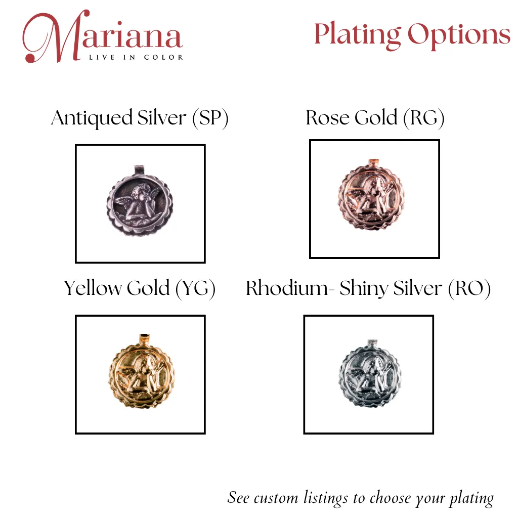 Medium Everyday Necklace in "Bonfire" - Rhodium