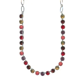 Medium Everyday Necklace in "Bonfire" - Rhodium
