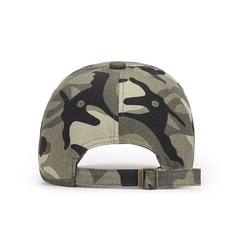 Men's Baseball Cap Women Snapback Hat Cotton Tactical Cap Black Camouflage Army Caps 3D Embroidery Bone Trucker
