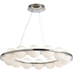 Modern Round Frosted Ball Chandelier | Limelight | Stil Lux