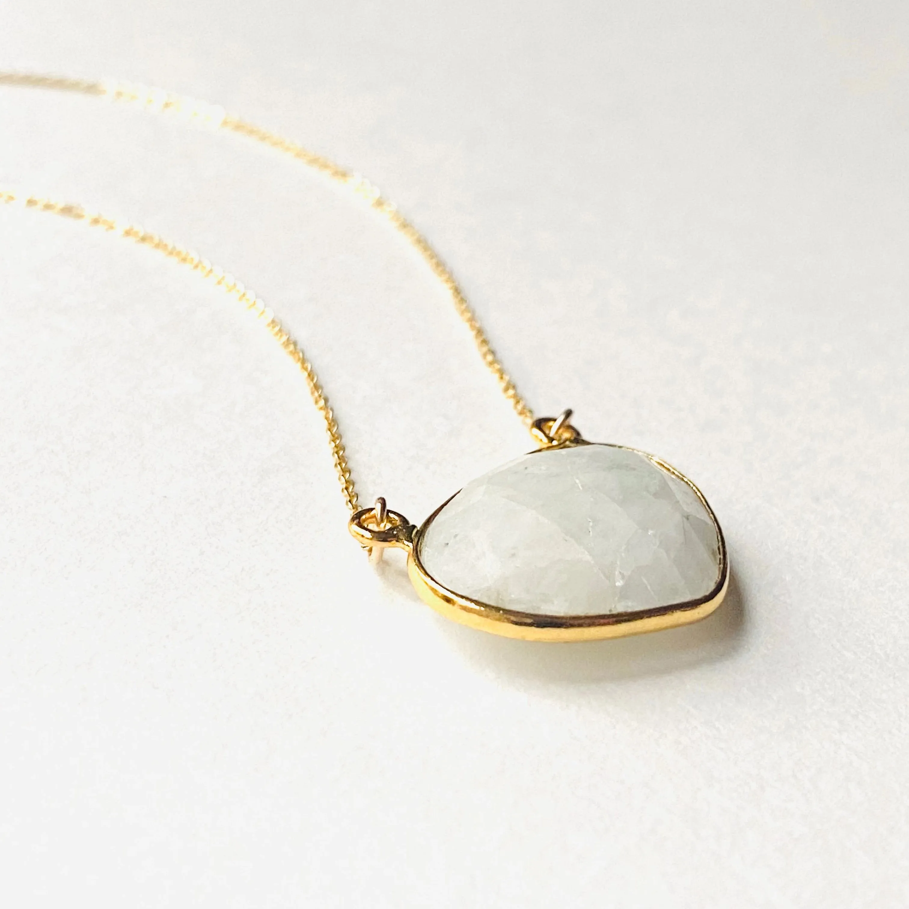 Moonstone Necklace, Gemstone Necklace , Gold Filled Gemstone Necklace