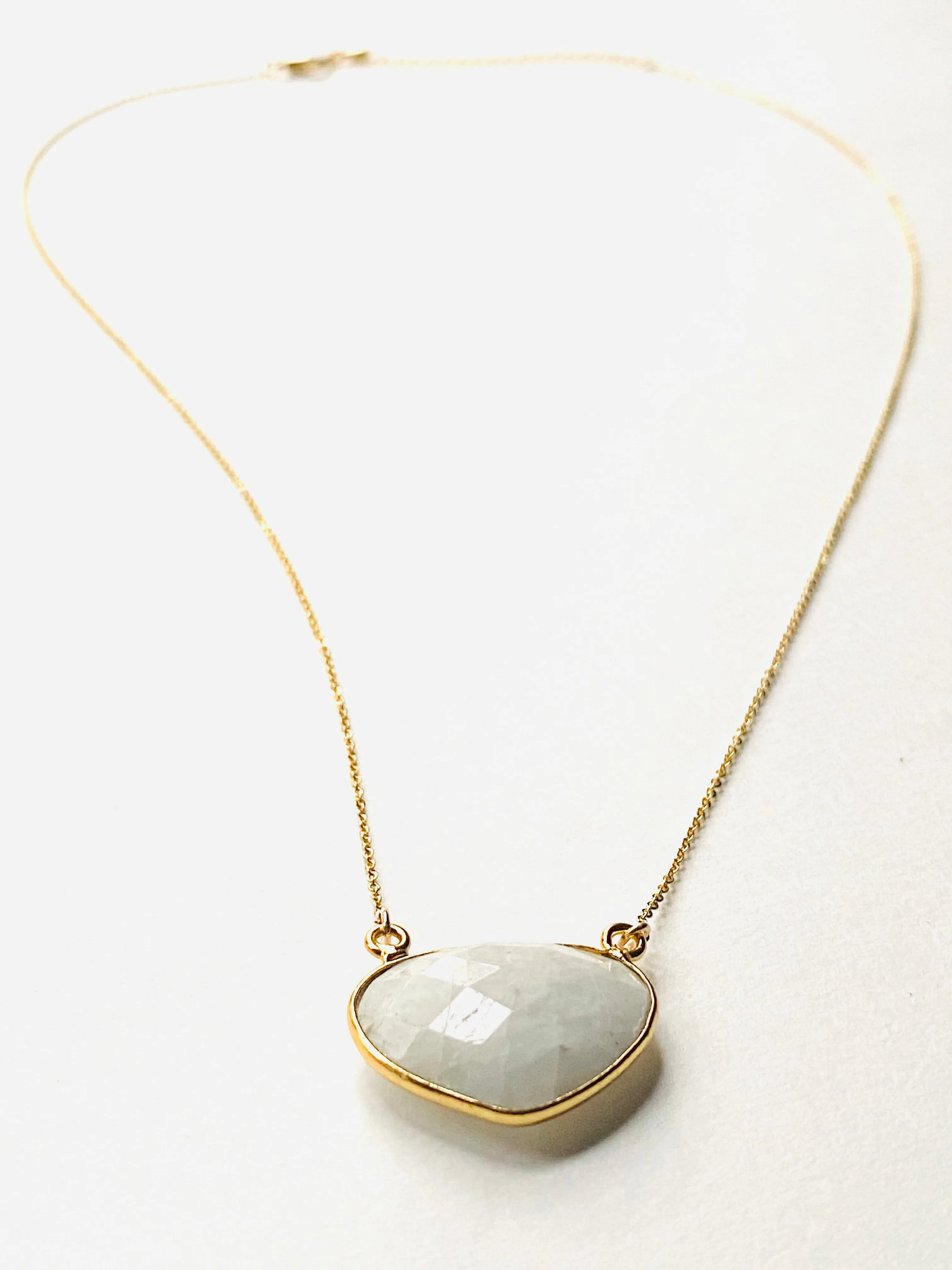 Moonstone Necklace, Gemstone Necklace , Gold Filled Gemstone Necklace