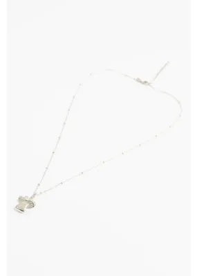 My Doris - Silver Pearl and Moonstone Mushroom Necklace