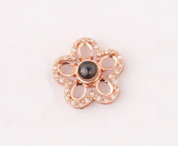 Necklace Pendant Setting Blank Bezel 3.5x4.5mm 1pc 2.7g 925 Sterling Silver for 5 Oval Shape Cabochons Stones Cameos Wholesale Available